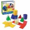 Развивающая игрушка Объемные геометрические фигуры, с развертками (8 элементов)