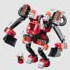 Детская развивающая игрушка конструктор Bauer Technobot Набор Большой робот и пилот/красный