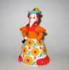 Дымковская игрушка Барыня в красном платье 11 см