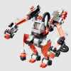 Детская развивающая игрушка конструктор Bauer Technobot Набор Большой робот и пилот/оранжевый