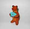 Дымковская игрушка Медведь с гармошкой 9 см