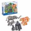 Развивающая игрушка Животные джунглей. Мамы и малыши (6 элементов)