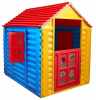 Детский пластиковый домик (синий, красный, желтый)