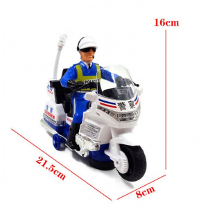 Мотоцикл Полицейский, размер 16х21,5х8 см, со световым и музыкальным эффектом купить с доставкой по РФ для ДОУ по приказу 804