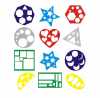 Развивающая игрушка Основы геометрии (шаблоны для геометрических фигур, 9 элементов)
